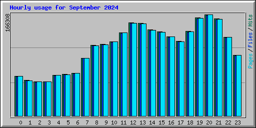 Hourly usage for September 2024